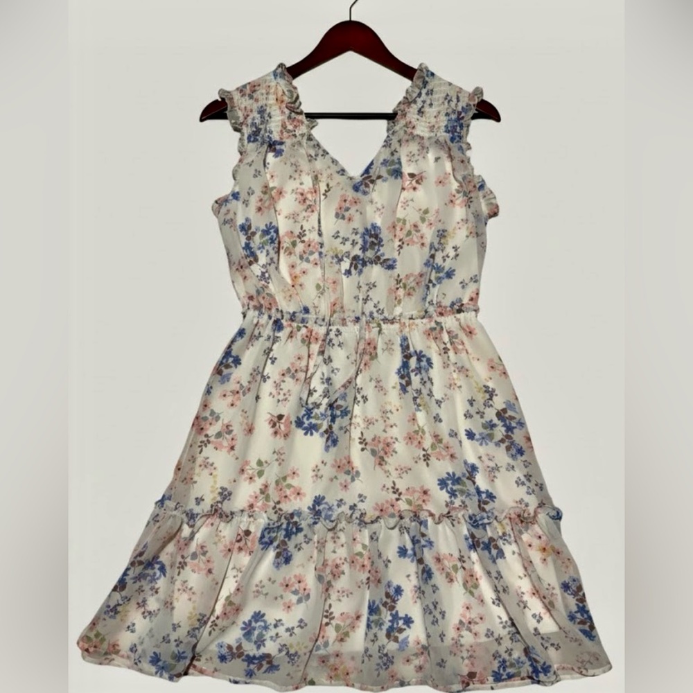 Floral Ruffle Blouse